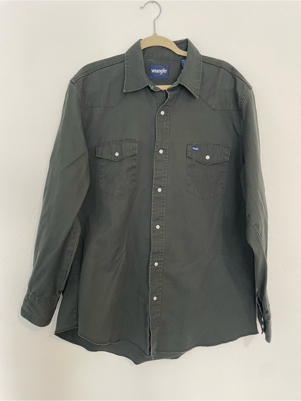 Wrangler Men’s Black Snap-Front Western Shirt
